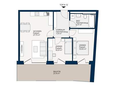 Wohnung mit Balkon mieten in 8020 Graz (Bild 2)