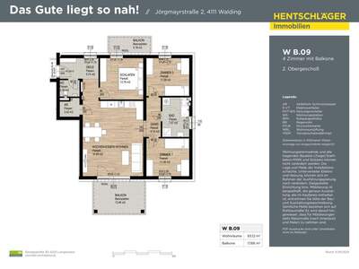 Wohnung mit Balkon kaufen in 4111 Walding (Bild 5)