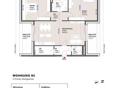 Wohnung mit Balkon kaufen in 5760 Saalfelden (Bild 2)