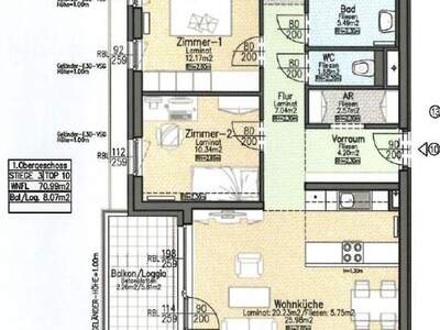 Wohnung mit Balkon in 2700 Wiener Neustadt (Bild 3)