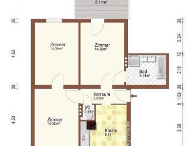 Wohnung mit Balkon kaufen in 5120 St. Pantaleon (Bild 1)