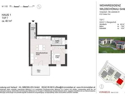 Wohnung mit Balkon kaufen in 6311 Oberau (Bild 4)