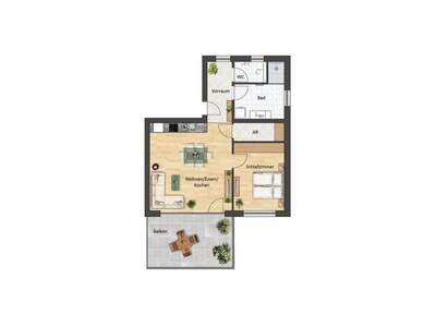 Wohnung mit Balkon kaufen in 5310 Guggenberg (Bild 2)