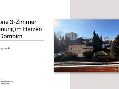 Mietwohnung provisionsfrei in 6850 Dornbirn