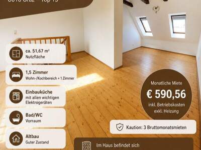 Apartment provisionsfrei mieten in 8010 Steiermark
