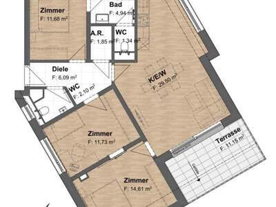 Terrassenwohnung kaufen in 1220 Wien (Bild 5)