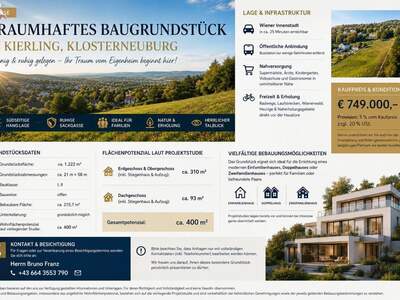 Grundstück kaufen in 3400 Klosterneuburg