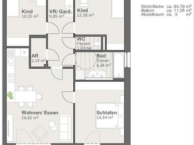 Wohnung mit Balkon mieten in 5211 Lengau (Bild 4)