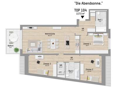 Terrassenwohnung kaufen in 1220 Wien (Bild 1)