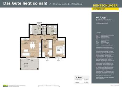 Wohnung mit Balkon kaufen in 4111 Walding (Bild 5)