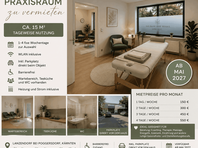 Gewerbeobjekt provisionsfrei mieten in 9130 Poggersdorf