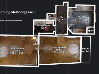 Wohnung mit Balkon mieten in 8020 Graz (Bild 1)