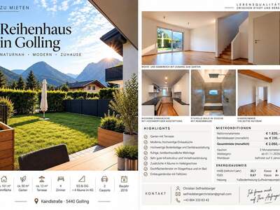 Haus provisionsfrei mieten in 5440 Golling