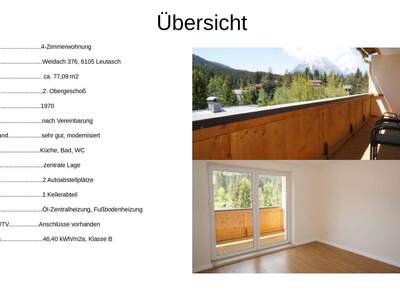Wohnung provisionsfrei kaufen in 6105 Leutasch