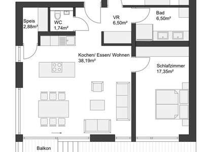 Wohnung mit Balkon kaufen in 8042 Graz (Bild 5)