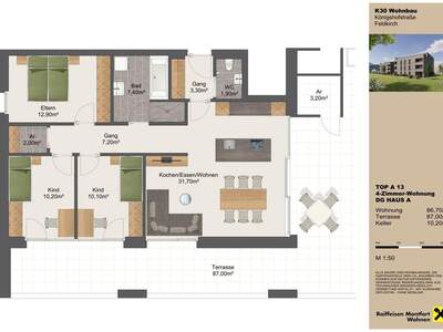Wohnung mit Balkon mieten in 6800 Feldkirch (Bild 4)