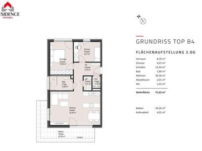 Wohnung mit Balkon kaufen in 5161 Elixhausen (Bild 3)