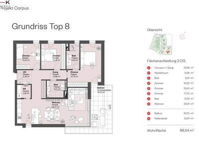 Wohnung mit Balkon kaufen in 5082 Grödig (Bild 3)