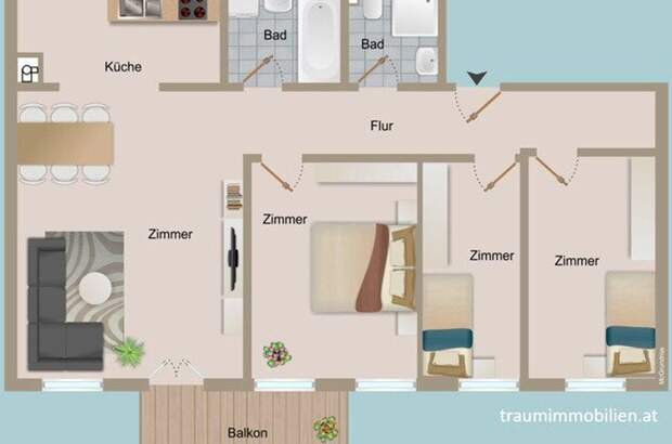 Wohnung mit Balkon mieten in 1170 Wien (Bild 2)