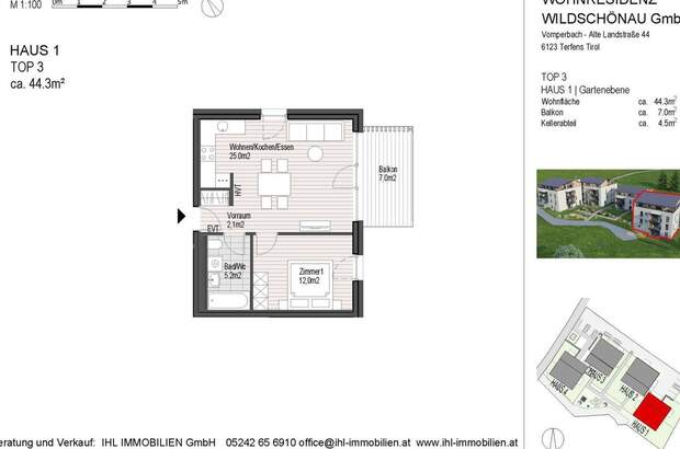 Wohnung mit Balkon kaufen in 6311 Oberau (Bild 5)