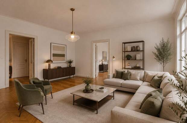 Altbauwohnung mit Balkon mieten in 1030 Wien (Bild 2)