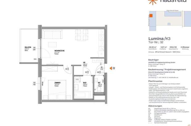 Wohnung mit Balkon mieten in 1220 Wien (Bild 1)
