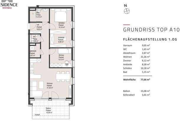 Wohnung mit Balkon kaufen in 5161 Elixhausen (Bild 2)