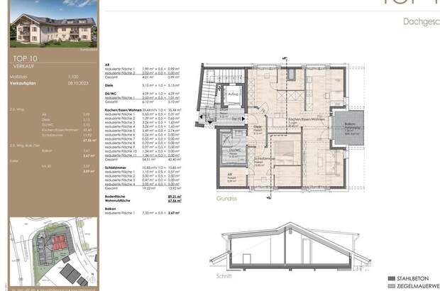 Wohnung mit Balkon kaufen in 83416 Saaldorf (Bild 2)