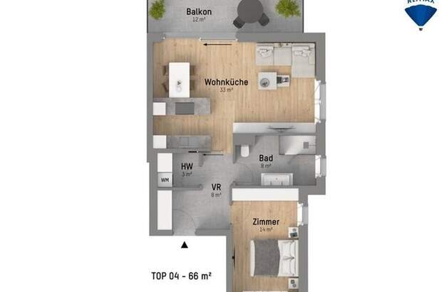 Wohnung mit Balkon kaufen in 1220 Wien (Bild 5)
