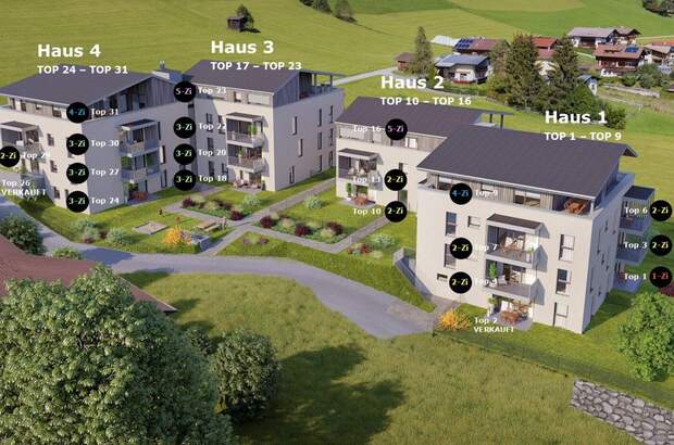 Wohnung mit Balkon kaufen in 6311 Oberau (Bild 3)