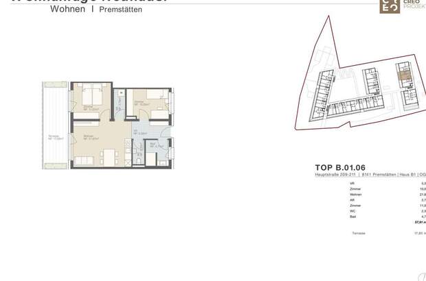 Wohnung mit Balkon kaufen in 8141 Premstätten (Bild 3)