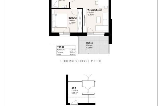 Wohnung mit Balkon kaufen in 4320 Perg (Bild 3)