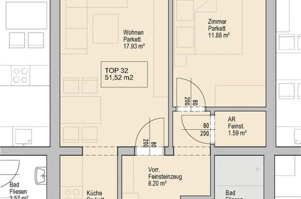 Wohnung mit Balkon mieten in 8401 Kalsdorf (Bild 2)