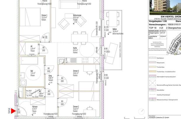 Terrassenwohnung mieten in 2700 Wr. Neustadt (Bild 1)