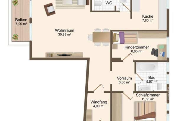 Wohnung mit Balkon kaufen in 6020 Innsbruck (Bild 3)