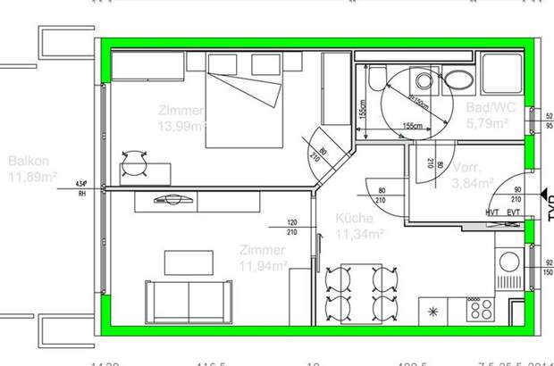 Wohnung mit Balkon mieten in 8041 Graz (Bild 5)