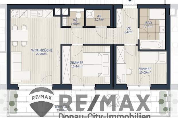 Terrassenwohnung kaufen in 3400 Klosterneuburg (Bild 2)
