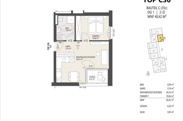 Wohnung mit Balkon kaufen in 6020 Innsbruck (Bild 3)