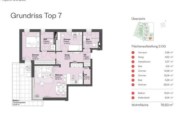 Wohnung mit Balkon kaufen in 5082 Grödig (Bild 3)