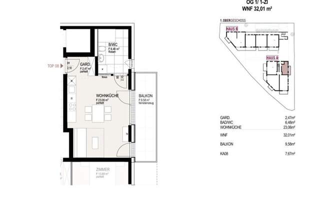 Wohnung mit Balkon kaufen in 6060 Hall (Bild 5)