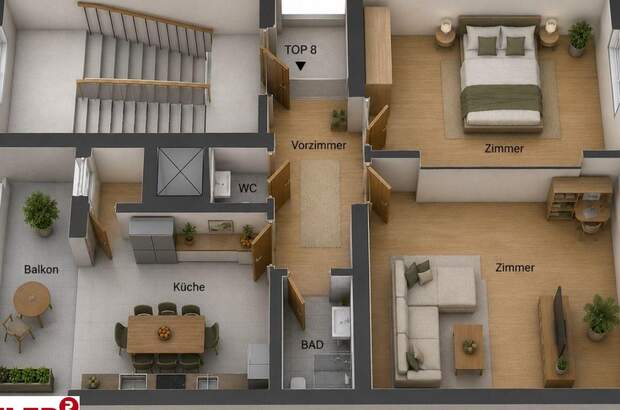 Altbauwohnung mit Balkon kaufen in 4020 Linz (Bild 1)