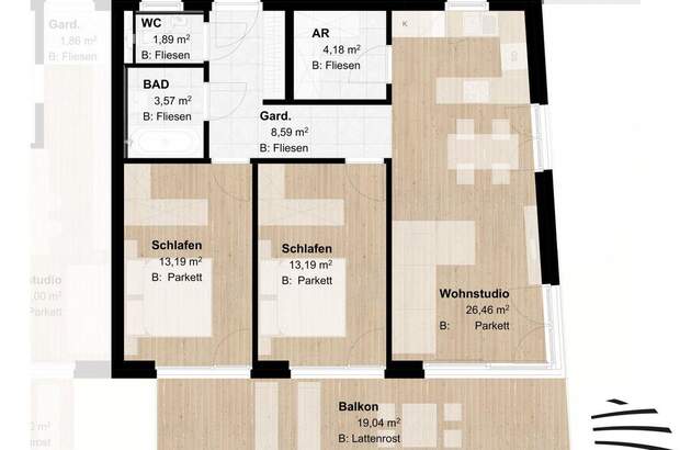 Wohnung mit Balkon kaufen in 6080 Innsbruck (Bild 3)