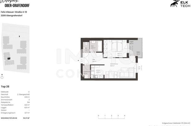 Wohnung mit Balkon mieten in 3200 Ober (Bild 1)