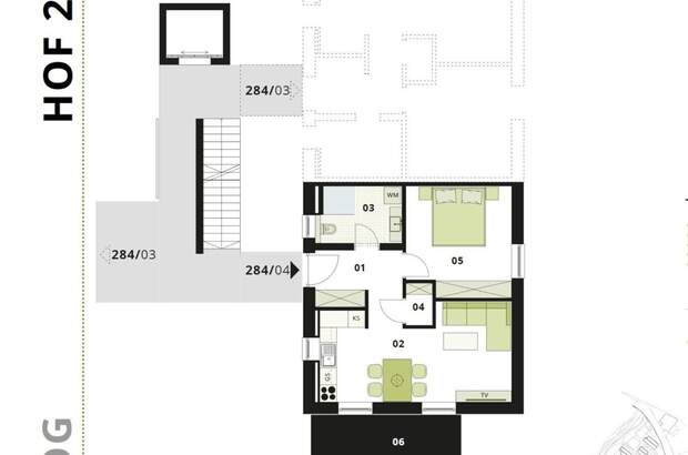 Wohnung mit Balkon kaufen in 8503 Sankt Josef (Bild 4)