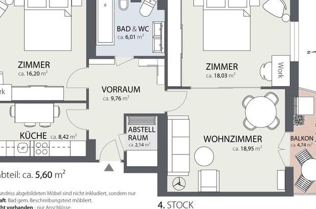 Wohnung mit Balkon kaufen in 1190 Wien (Bild 3)