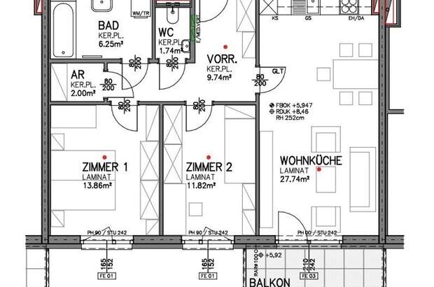 Wohnung mit Balkon mieten in 7000 Eisenstadt (Bild 2)