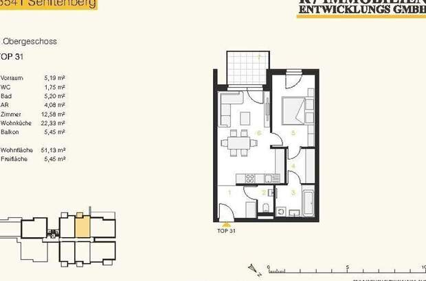 Wohnung mit Balkon kaufen in 3541 Senftenberg (Bild 3)