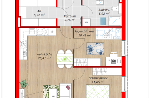 Wohnung mit Balkon kaufen in 2460 Bruck an der Leitha (Bild 1)
