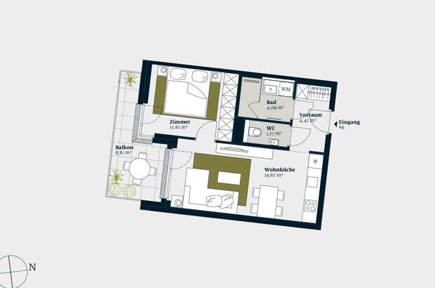 Wohnung mit Balkon kaufen in 1180 Wien (Bild 2)