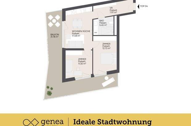 Wohnung mit Balkon mieten in 8020 Graz (Bild 2)